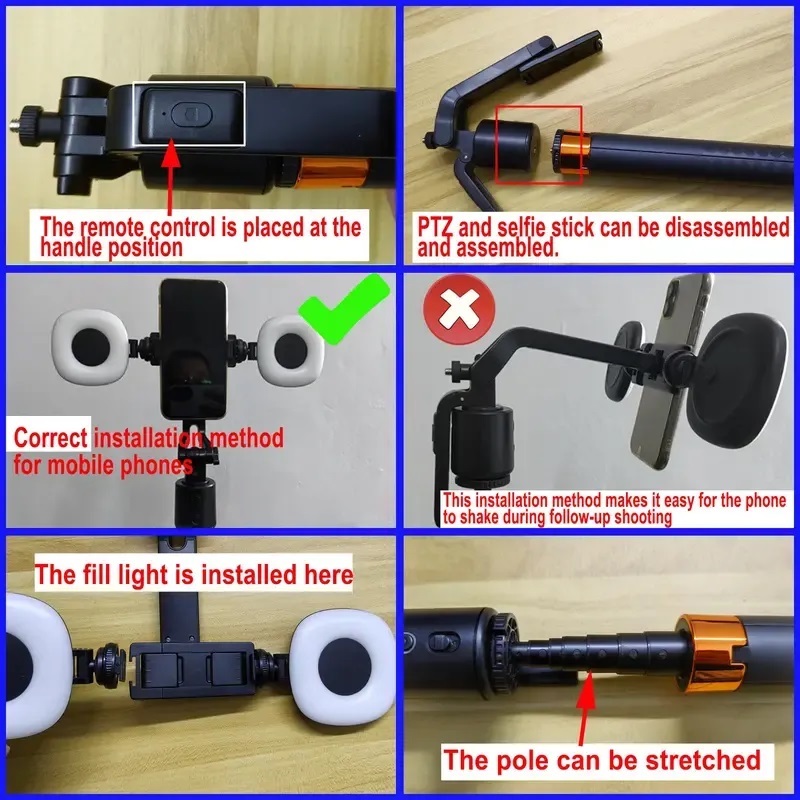 셀카봉 삼각대 충전식 스마트 얼굴 추적 삼각대, 라이브 - Photography Basics 리뷰 및 가격